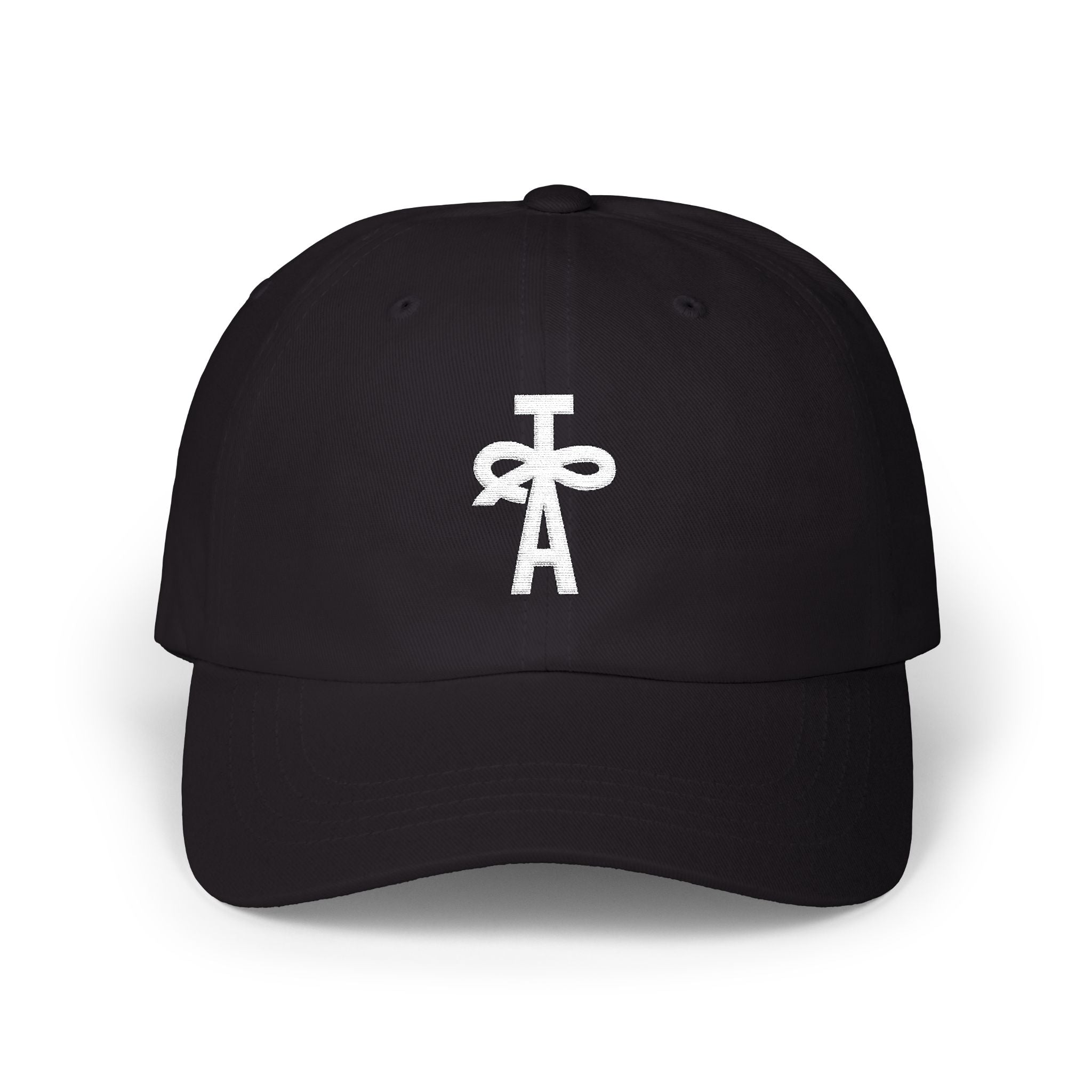 Classic Dad Cap - TAC Black w/ White Logo