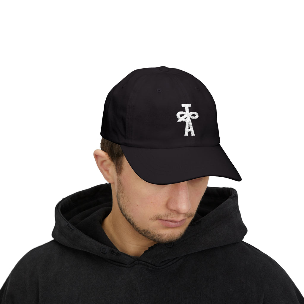 Classic Dad Cap - TAC Black w/ White Logo