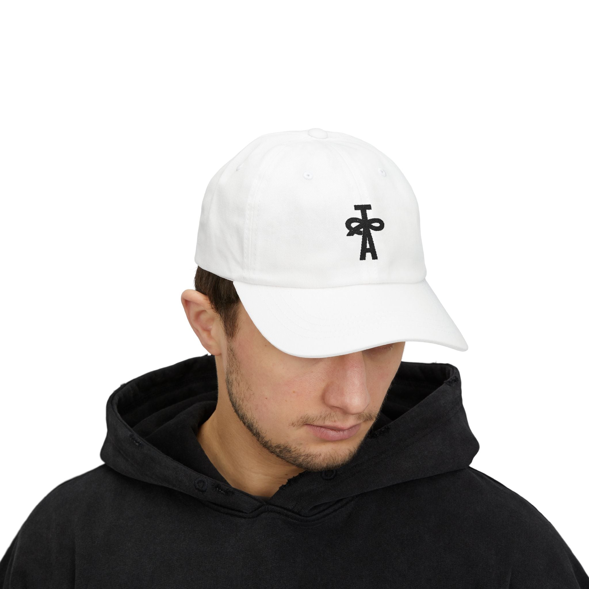 Classic Dad Cap - TAC White w/ Black Logo