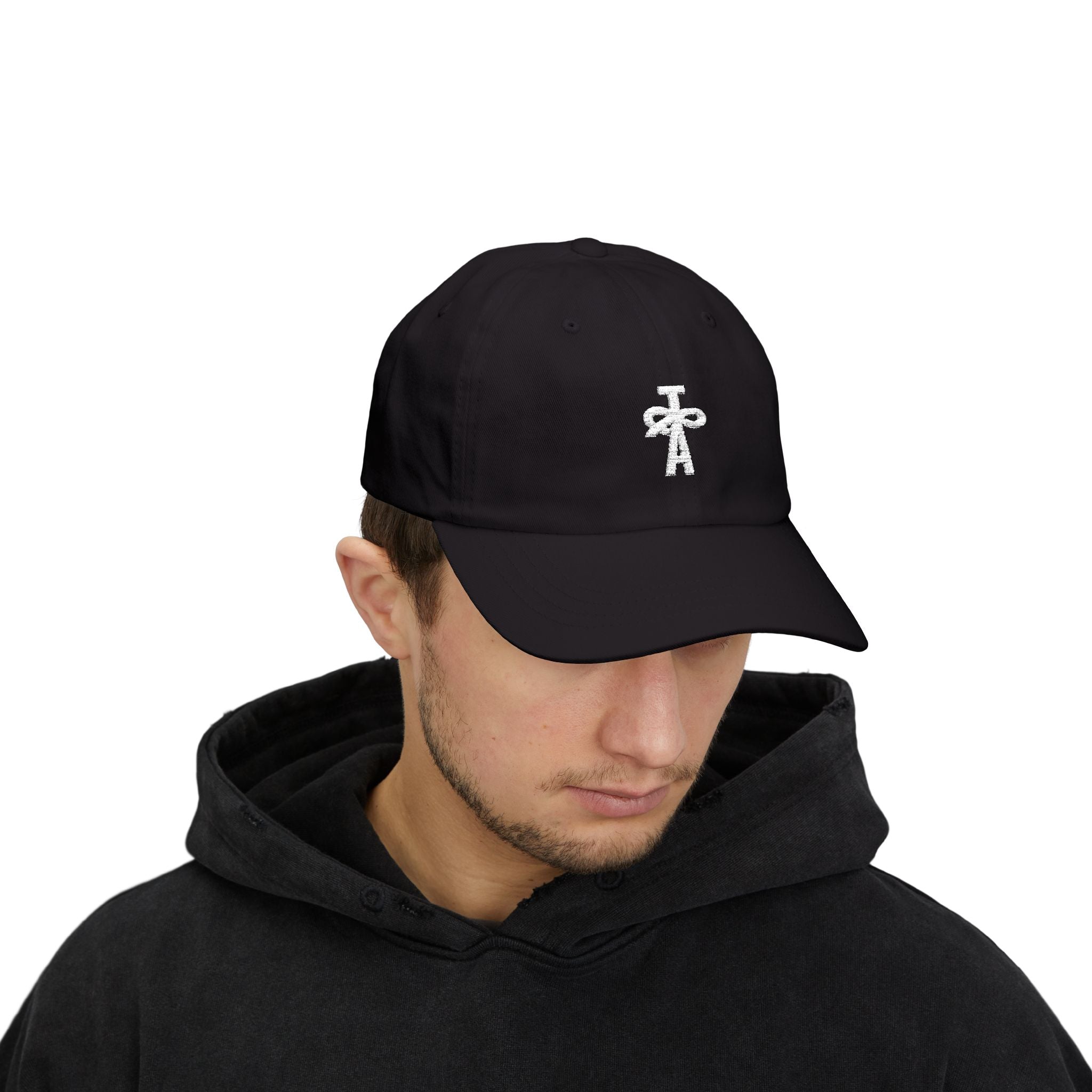 Classic Dad Cap - TAC Black w/ White Logo
